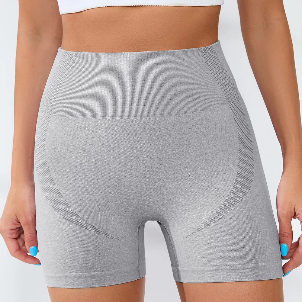 Women's High Waist Gym Shorts – Sporty, Printed, Workout, Vital Fitness, Yoga Shorts, Scrunch Butt, Leggings