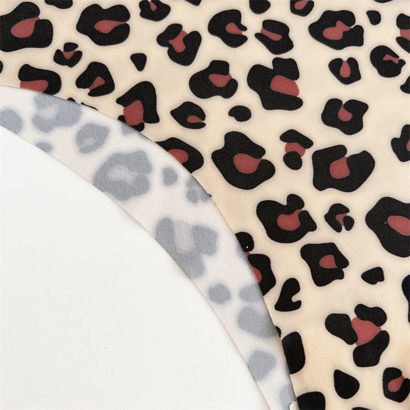 4PCS Ultra Soft Thong Panties – Sexy Graphic Print, Seamless, Stretch, Leopard G-String, Comfortable Lingerie