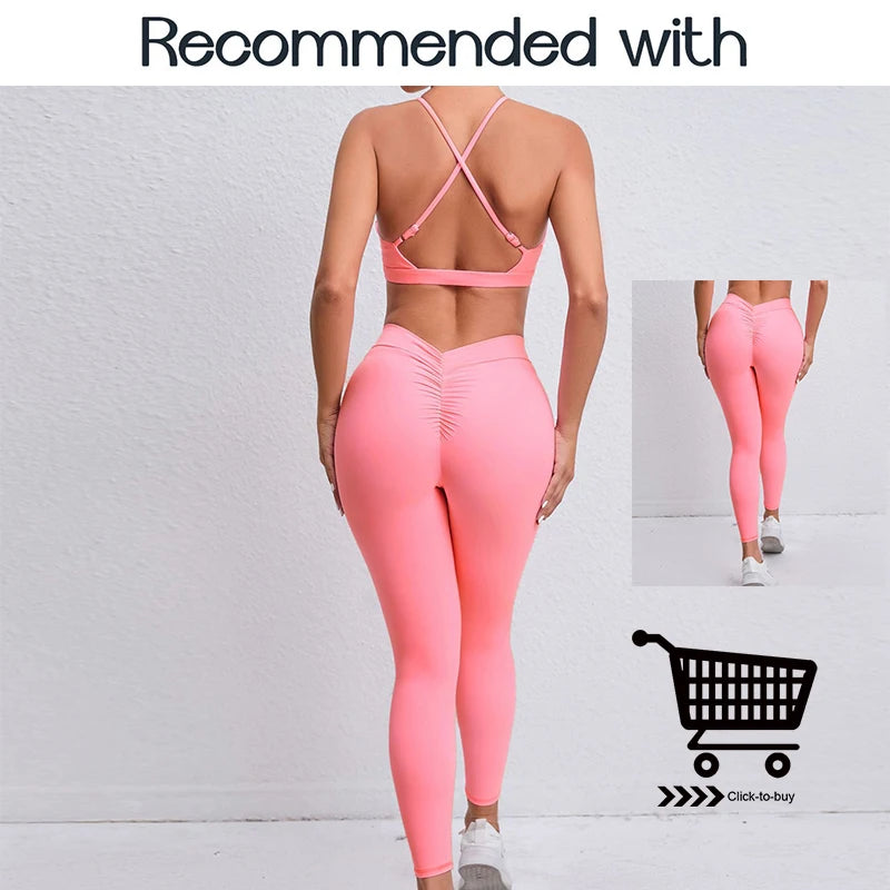 Gym Top – Women's Training Yoga Clothes, Stretch Sports Underwear, Fitness Workout Cross Yoga Bra, Sexy Sports Bra