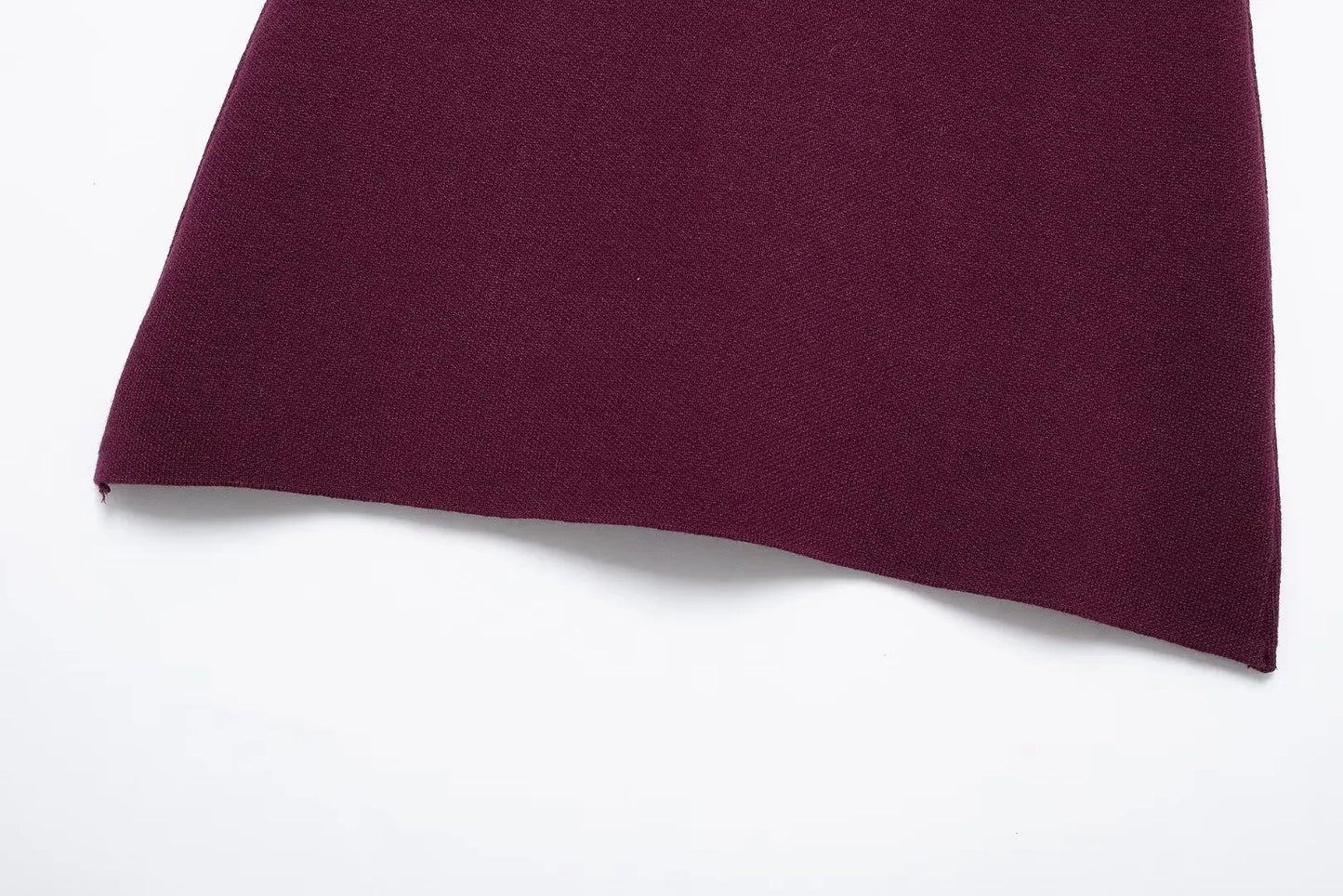 Elegant Knitted Cardigan – Burgundy Red, V-Neck, Slim Fit, Long Sleeve, Autumn Office Chic Outerwear