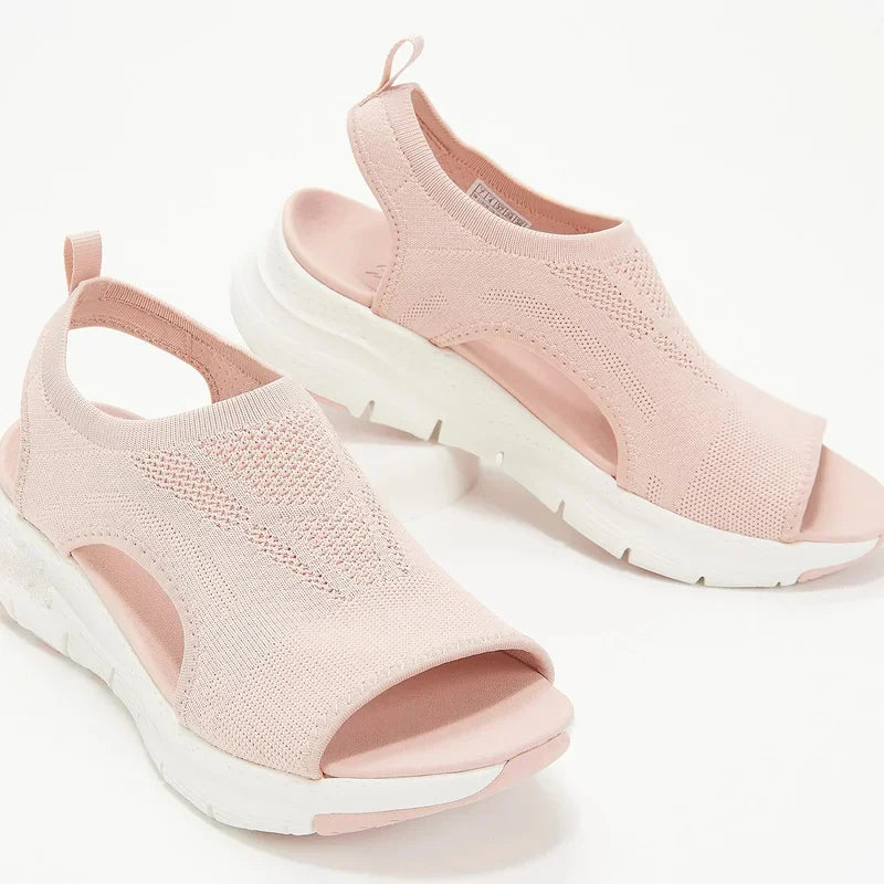 New Mesh Fish Platform Sandals - Women’s Open Toe Wedge Sandals, Light Casual Shoes, Zapatillas Mujer, Women’s Summer Shoes