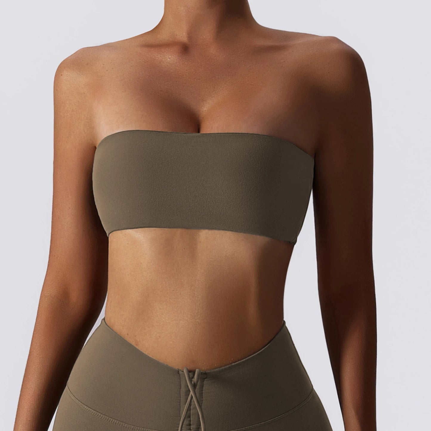 Strapless Sports Bra – Gym Top for Women, Quick-Drying Yoga Clothes, Tube Top Fitness Chest Wrap, Workout Bra