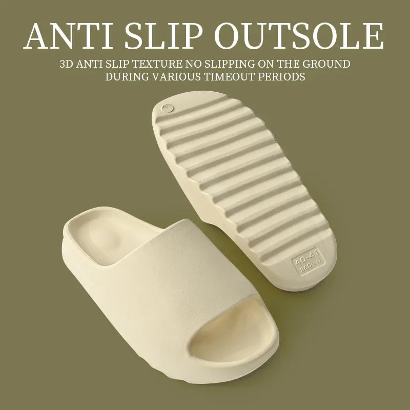 Soft Thick Soled Slippers - Women's Fashion Slippers, Home Sandals, Women's Beach Shoes