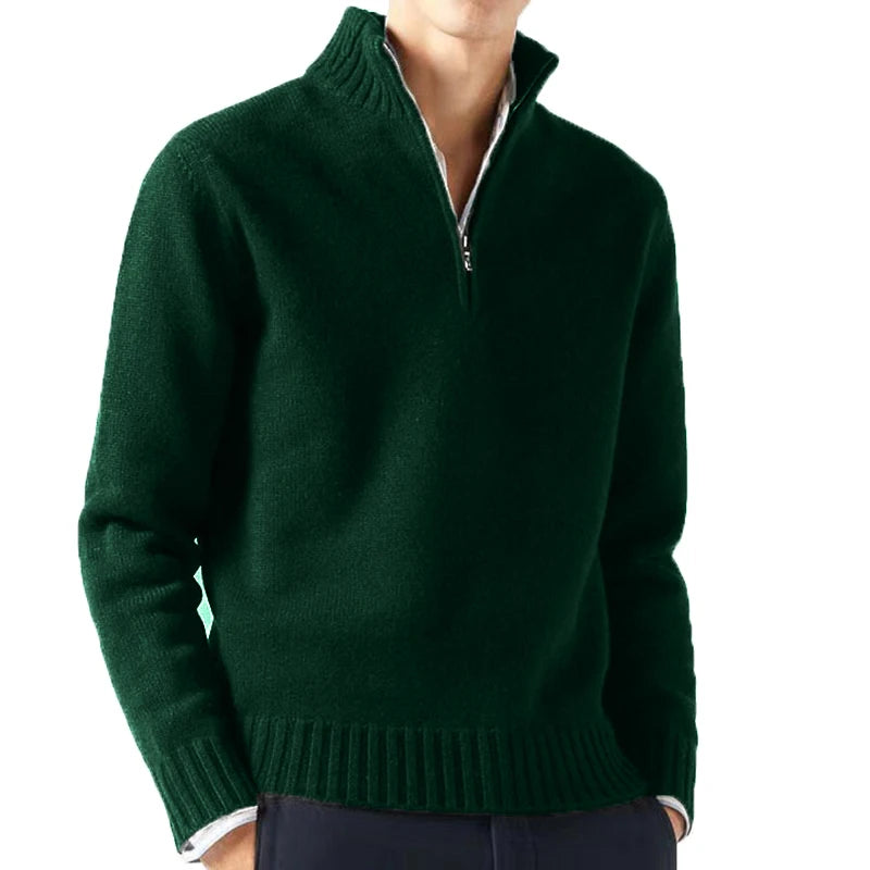 Men Turtlenecks Sweaters – Knitwear Pullovers Solid Color Long Sleeved Sweater Male Casual Daily Warm Coats