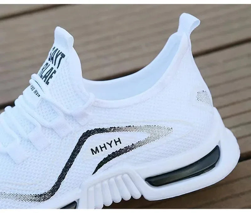 Men's Slip-On Fashion Sneakers – Sport Running, Breathable Gym Training, Walking Tennis Shoes, Non-Slip Workout Flats