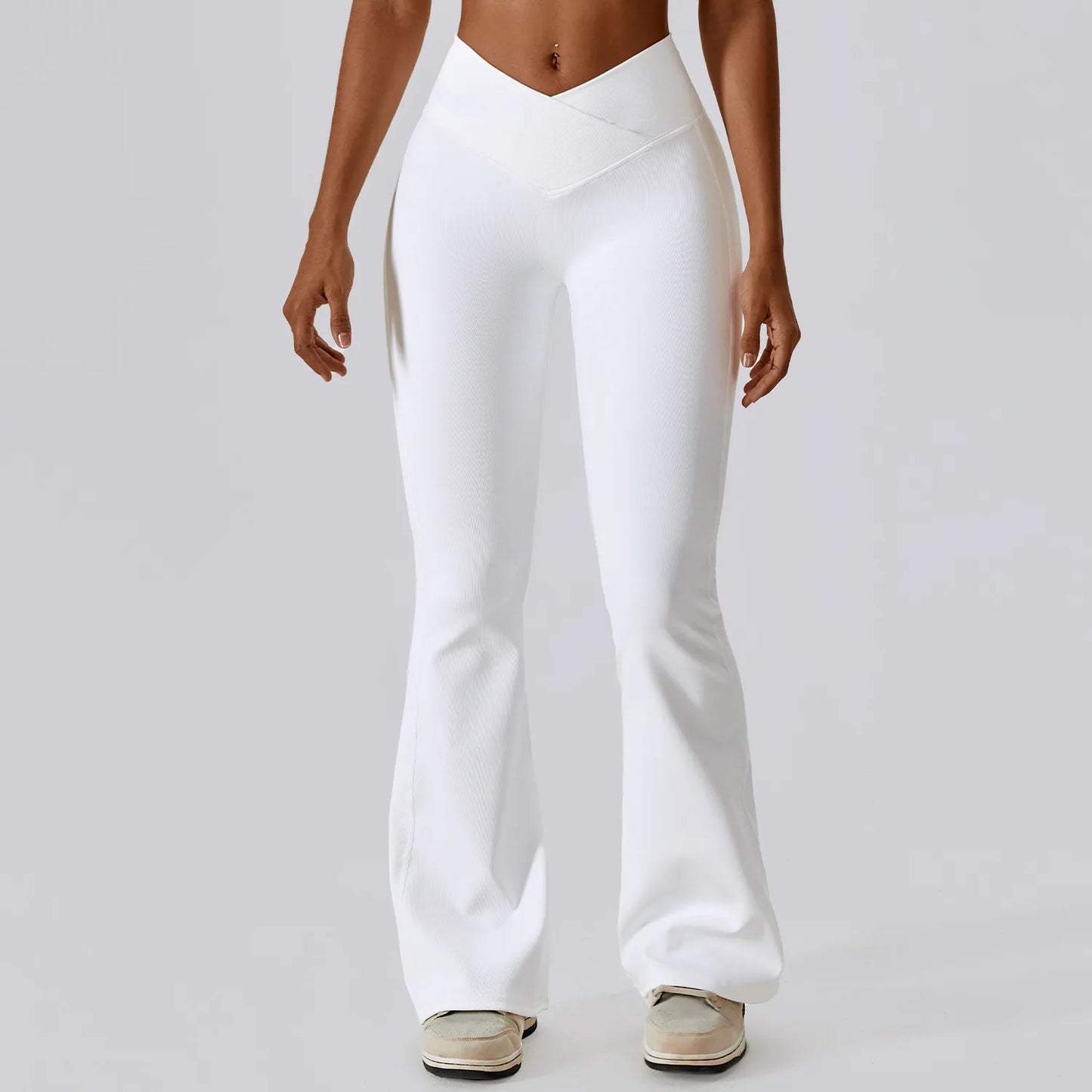 Flare Leggings Yoga Pants – High Waist, Wide Leg, Gym Workout, Fitness, Sports, Flared Design, Latin Dance Trousers