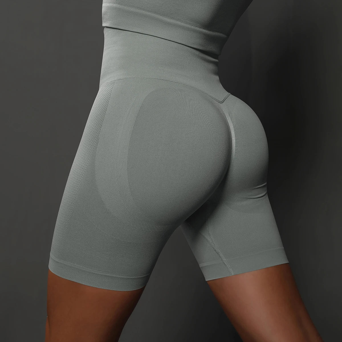Women's Seamless Yoga Shorts – High Waist, Push-Up, Gym Workout, Fitness, Sports, Cycling Shorts