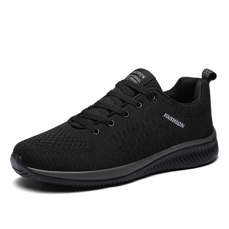 Running Sneakers - Lightweight Athletic Shoes, Classic Mesh, Breathable Lace-up Outdoor Walking Shoes, Male Tennis Shoes