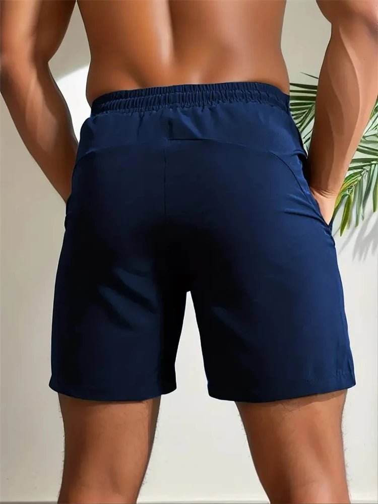 Men's Gym Shorts – Sport Running, Squat Fitness, Workout, Breathable, Quick-Drying, Drawstring, Summer Shorts