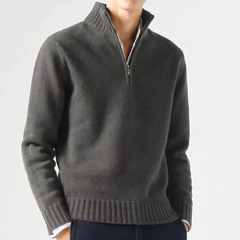 Men Turtlenecks Sweaters – Knitwear Pullovers Solid Color Long Sleeved Sweater Male Casual Daily Warm Coats