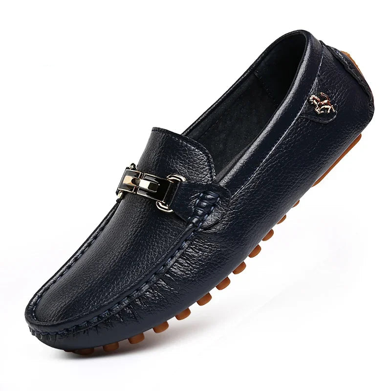 Loafers Handmade PU Leather – Casual Driving Flats, Slip-on Shoes, Luxury Comfy Moccasins, White Loafers for Men