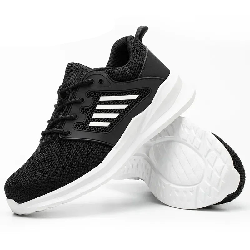 Work Sneakers Steel Toe Shoes for Men – Safety Shoes, Puncture-Proof Work Boots, Fashion Indestructible Footwear, Security