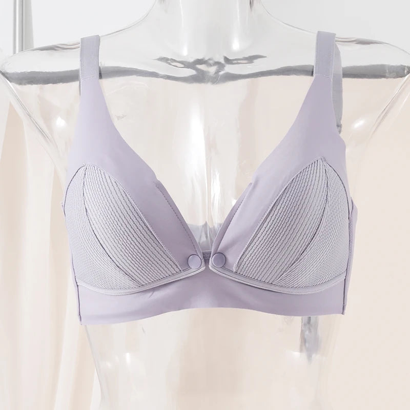 Ultra-Thin Breastfeeding Bra – Soft, Breathable, Anti-Sagging Maternity Underwear for Pregnant & Nursing Women