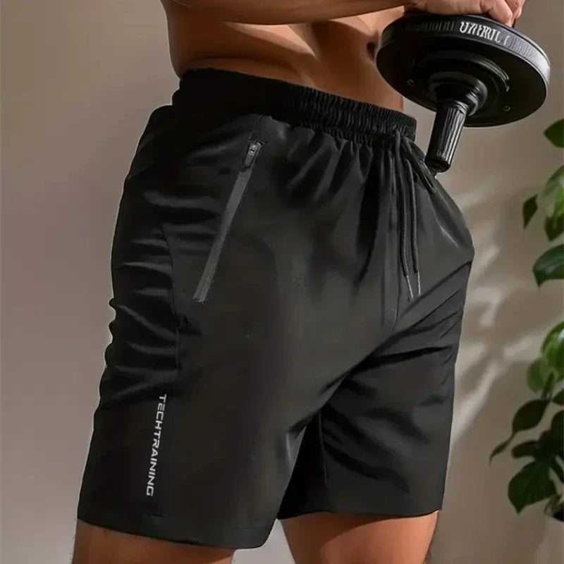 Men's Gym Shorts – Sport Running, Squat Fitness, Workout, Breathable, Quick-Drying, Drawstring, Summer Shorts