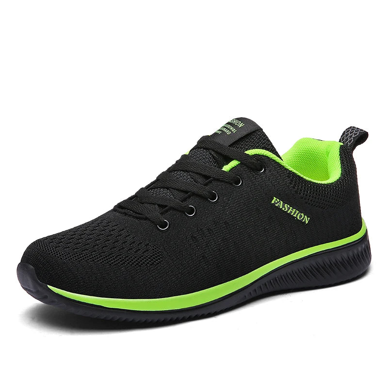 Running Sneakers - Lightweight Athletic Shoes, Classic Mesh, Breathable Lace-up Outdoor Walking Shoes, Male Tennis Shoes