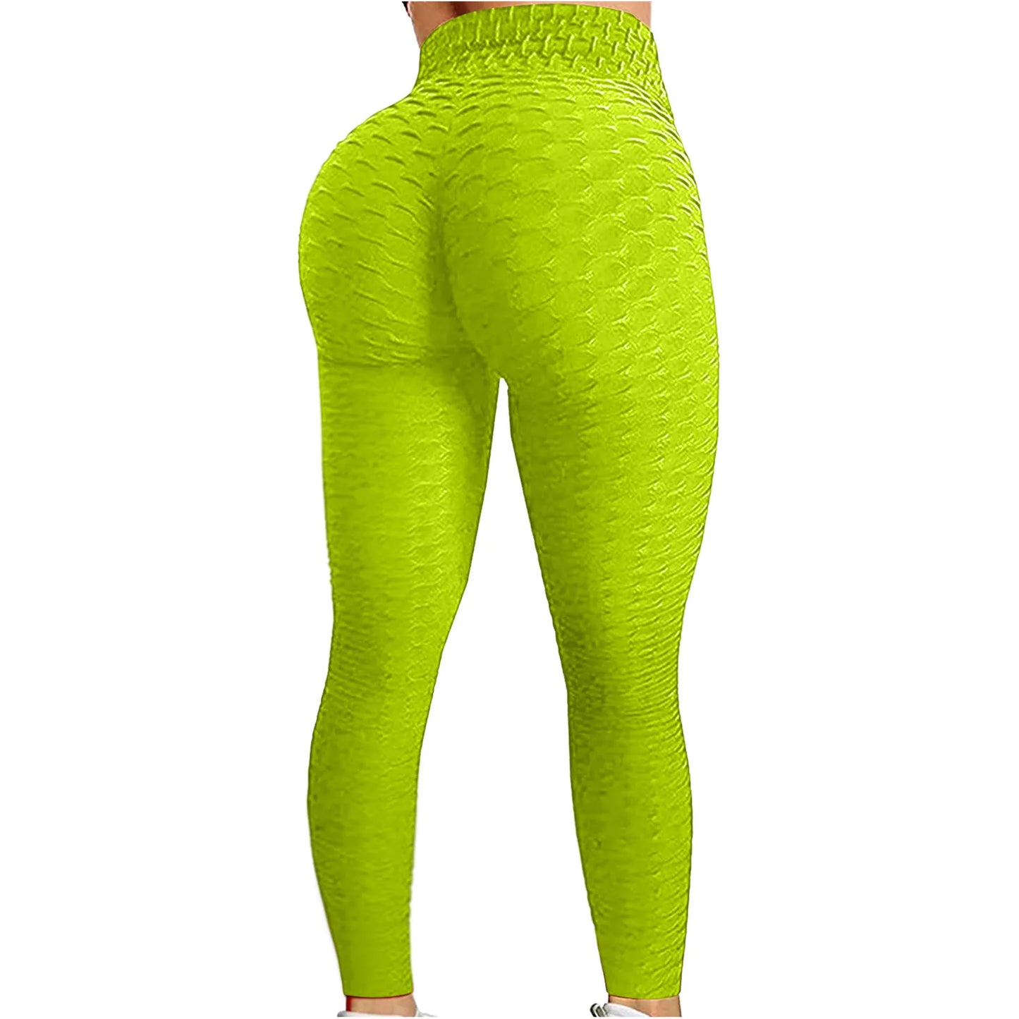 Women's Bubble Hip Lifting Pants – High Waist, Flared Design, Yoga, Fitness, Running, Gym, Sports, Dance Trousers
