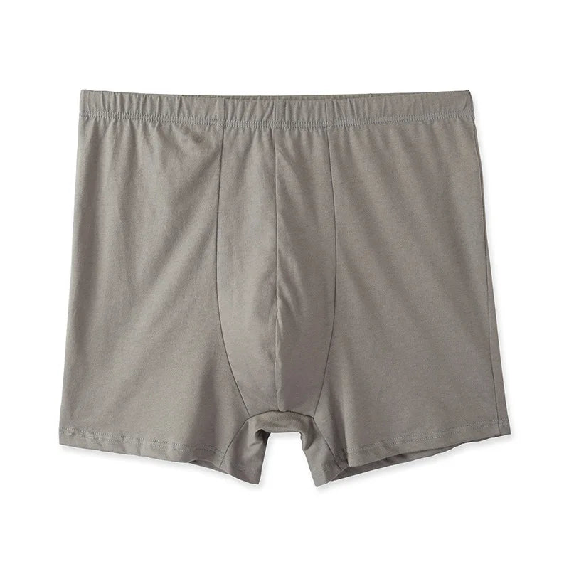 Men's Boxer Underwear – 4PCS, 100% Cotton, Loose Fit, Short Style, Plus Size Comfortable Boxers for Men