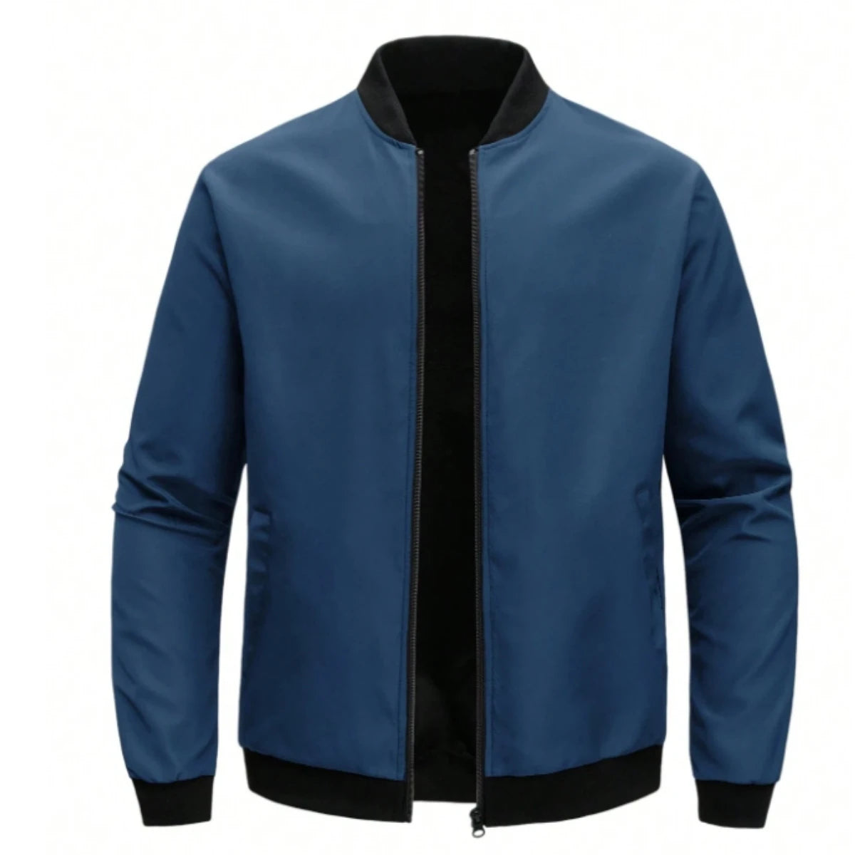 Baseball Collar Short Loose Jacket – Solid Color, Thin And Lightweight, Business Casual Trend For Men
