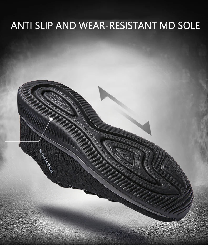 Running Sneakers - Lightweight Athletic Shoes, Classic Mesh, Breathable Lace-up Outdoor Walking Shoes, Male Tennis Shoes