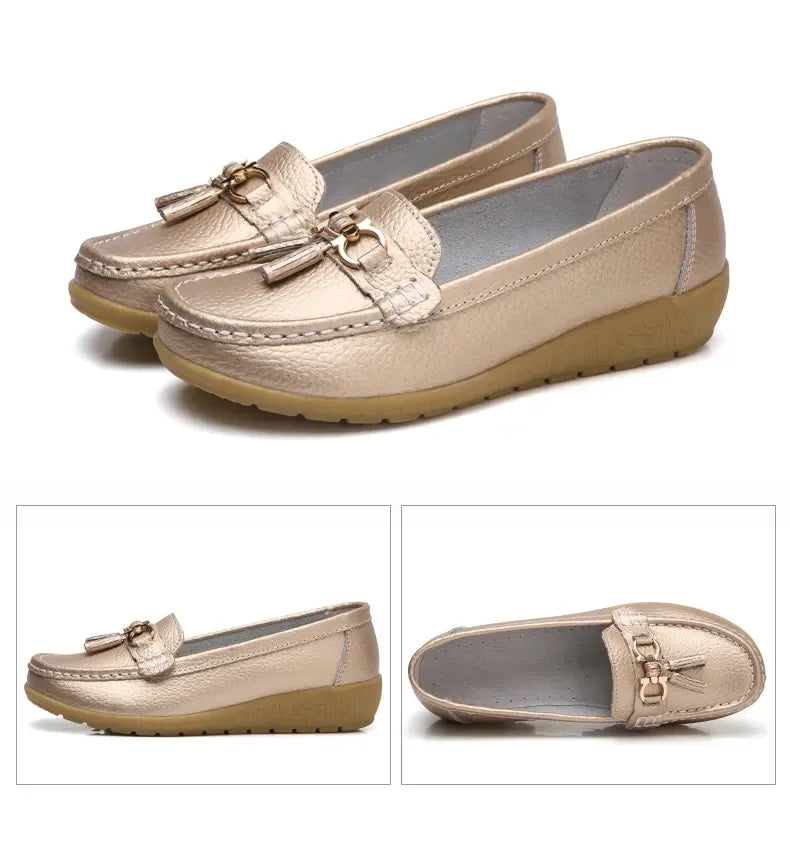 Slip-On Loafers for Women - Ballet Flats, Moccasins, Casual Sneakers, Zapatos Mujer, Flat Shoes for Women