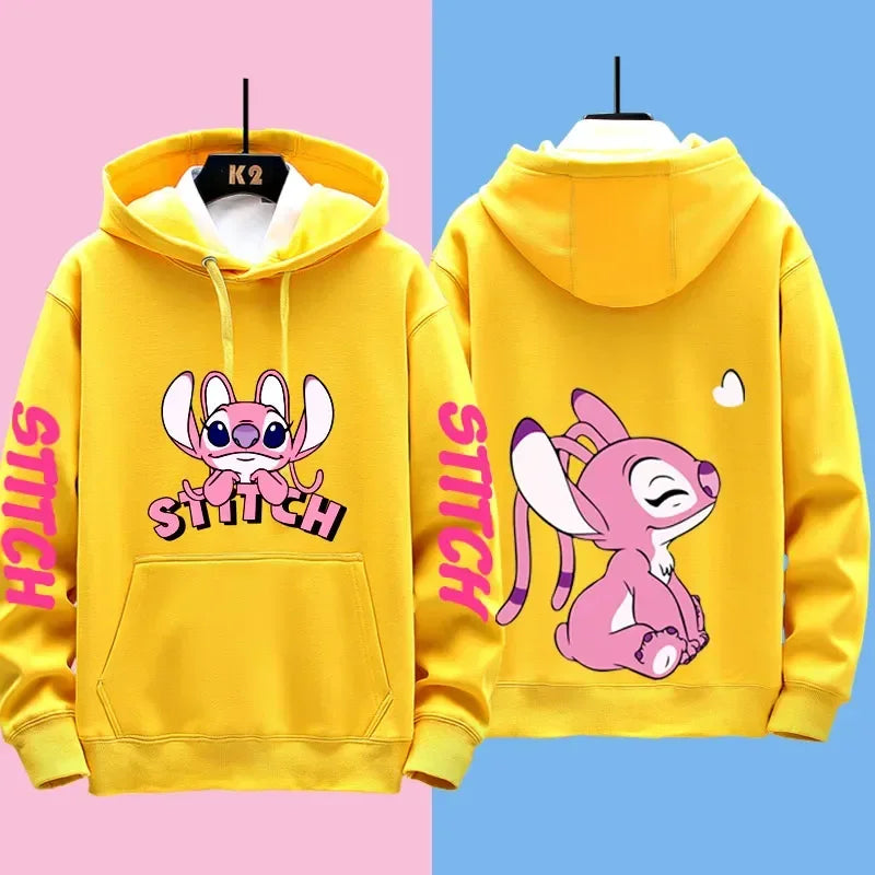 Disney Stitch Couple Hoodies – Matching Outfits for Men & Women, Casual Sweatshirts & Hooded Jackets