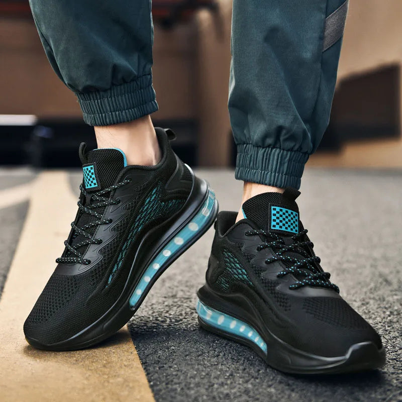Men's Running Shoes – Soft-soled, Mesh, Breathable, Casual Sports, Coconut Trendy Shoes