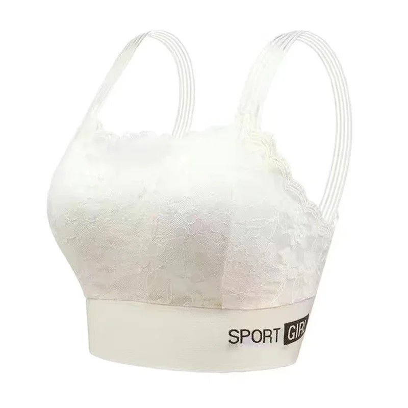 Sexy Lace Seamless Large Size Women's Bra – Comfortable, Breathable, Sports Beauty Back Vest, Sleep Gathered Wrapped Chest Tube Top