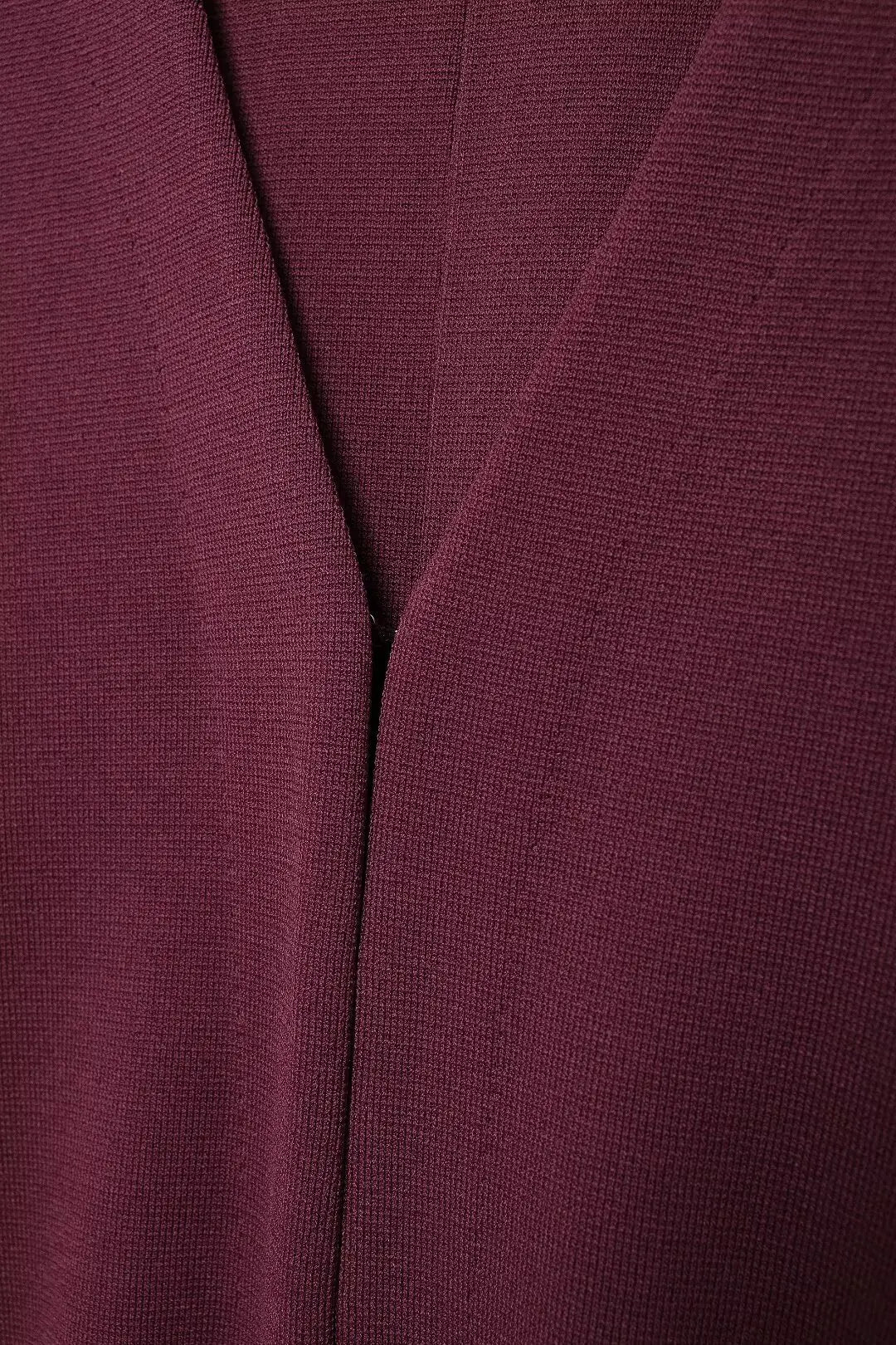 Elegant Knitted Cardigan – Burgundy Red, V-Neck, Slim Fit, Long Sleeve, Autumn Office Chic Outerwear