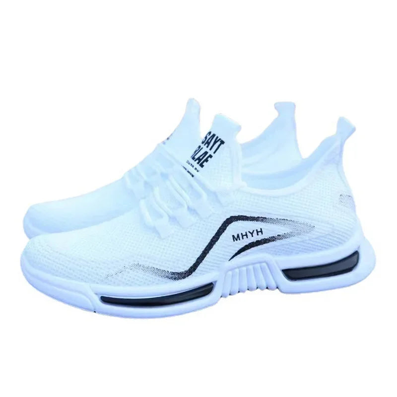 Men's Slip-On Fashion Sneakers – Sport Running, Breathable Gym Training, Walking Tennis Shoes, Non-Slip Workout Flats