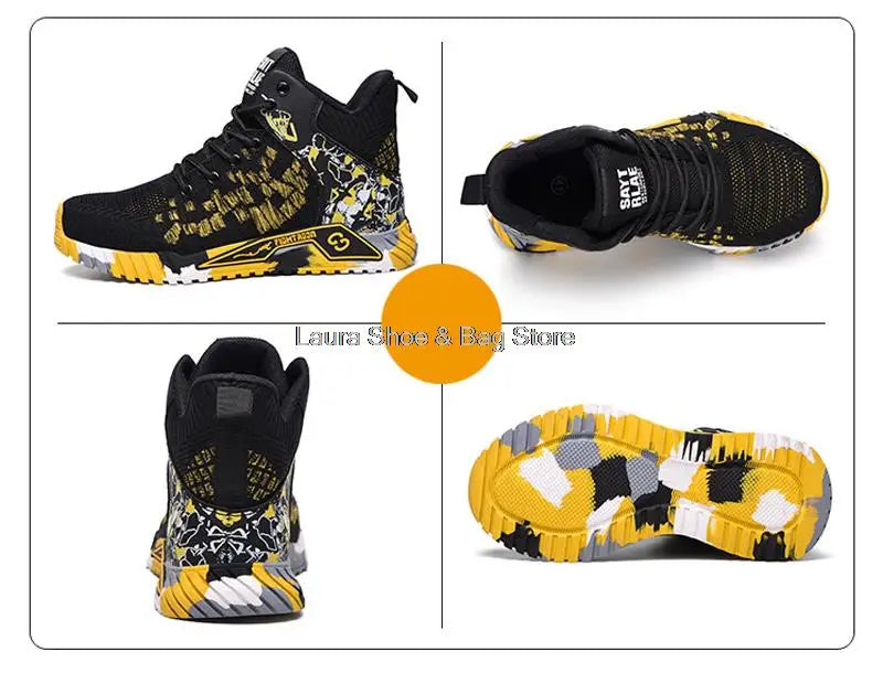 High Top Safety Shoes – Steel Toe Work Shoes for Men, Anti-Smash, Indestructible Work Boots, Breathable Safety Footwear