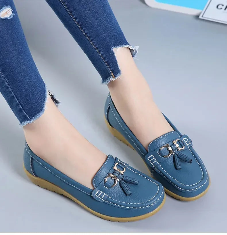 Slip-On Loafers for Women - Ballet Flats, Moccasins, Casual Sneakers, Zapatos Mujer, Flat Shoes for Women