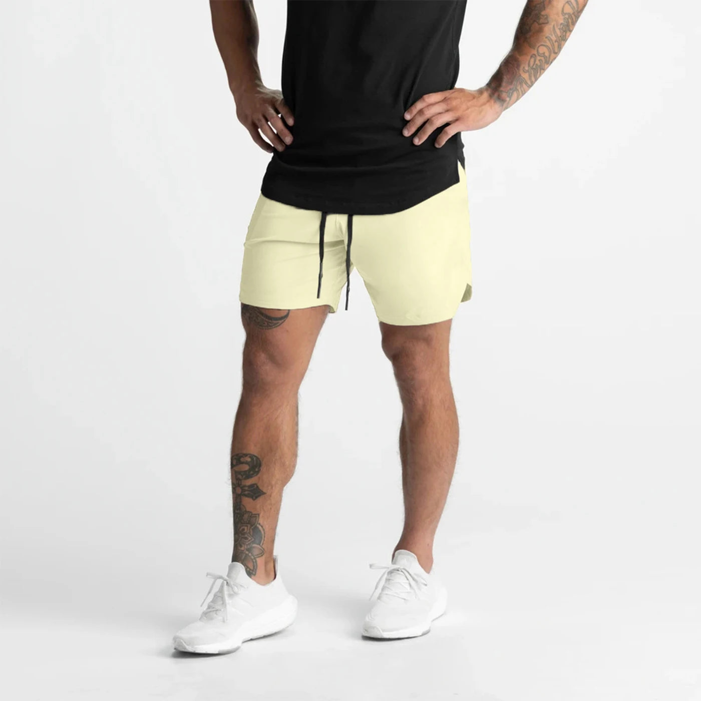 Men's Shorts – Single-Layer Woven, Quick Dry, Solid Color, Running, Fitness, Sports Casual, Comfortable American Fifth Pants