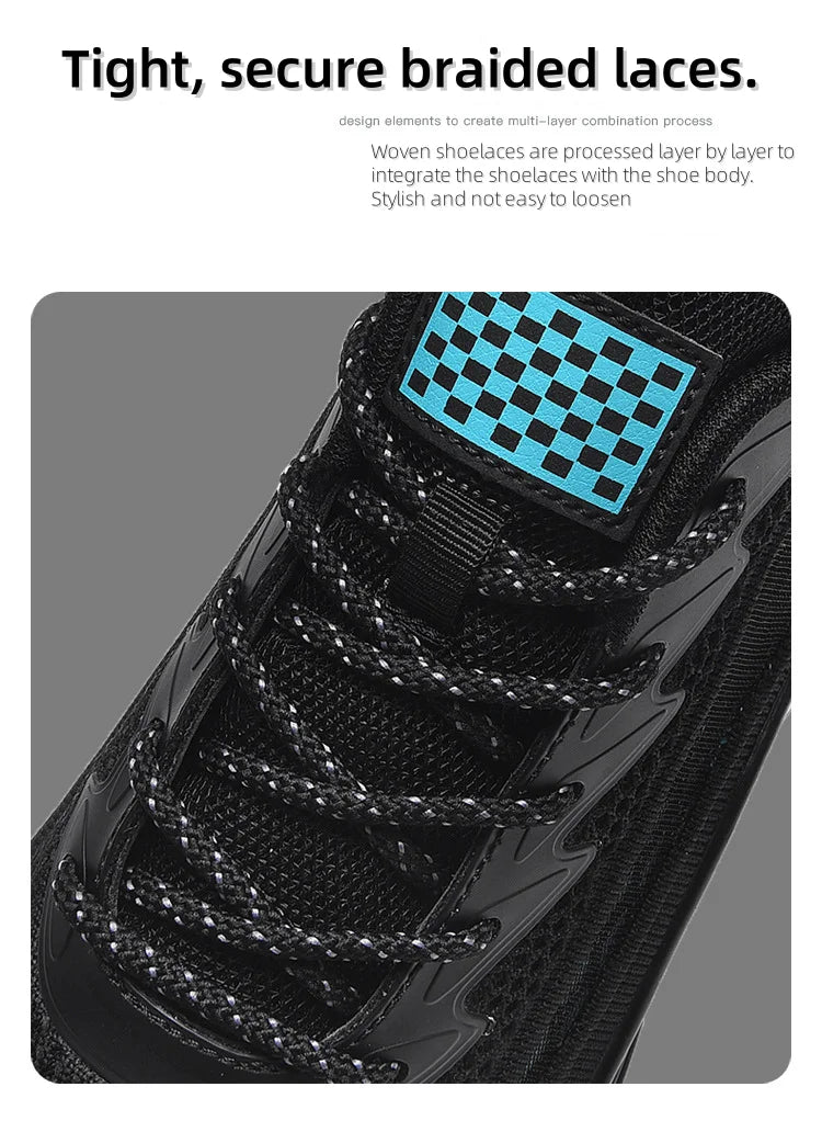 Men's Running Shoes – Soft-soled, Mesh, Breathable, Casual Sports, Coconut Trendy Shoes