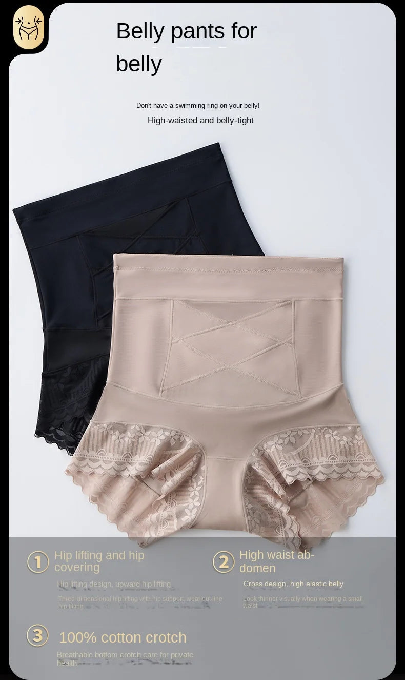 Women's High Waist Belly Shaping Pants – Postpartum, Plus Size, Slimming, Summer Wear