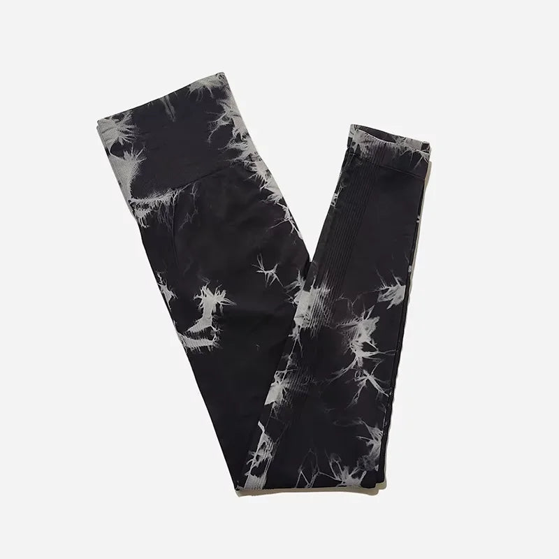 Fashion Tie-Dye Yoga Pants – Seamless, High Waist, Push Up, Gym Leggings, Sport Tights, Fitness Workout
