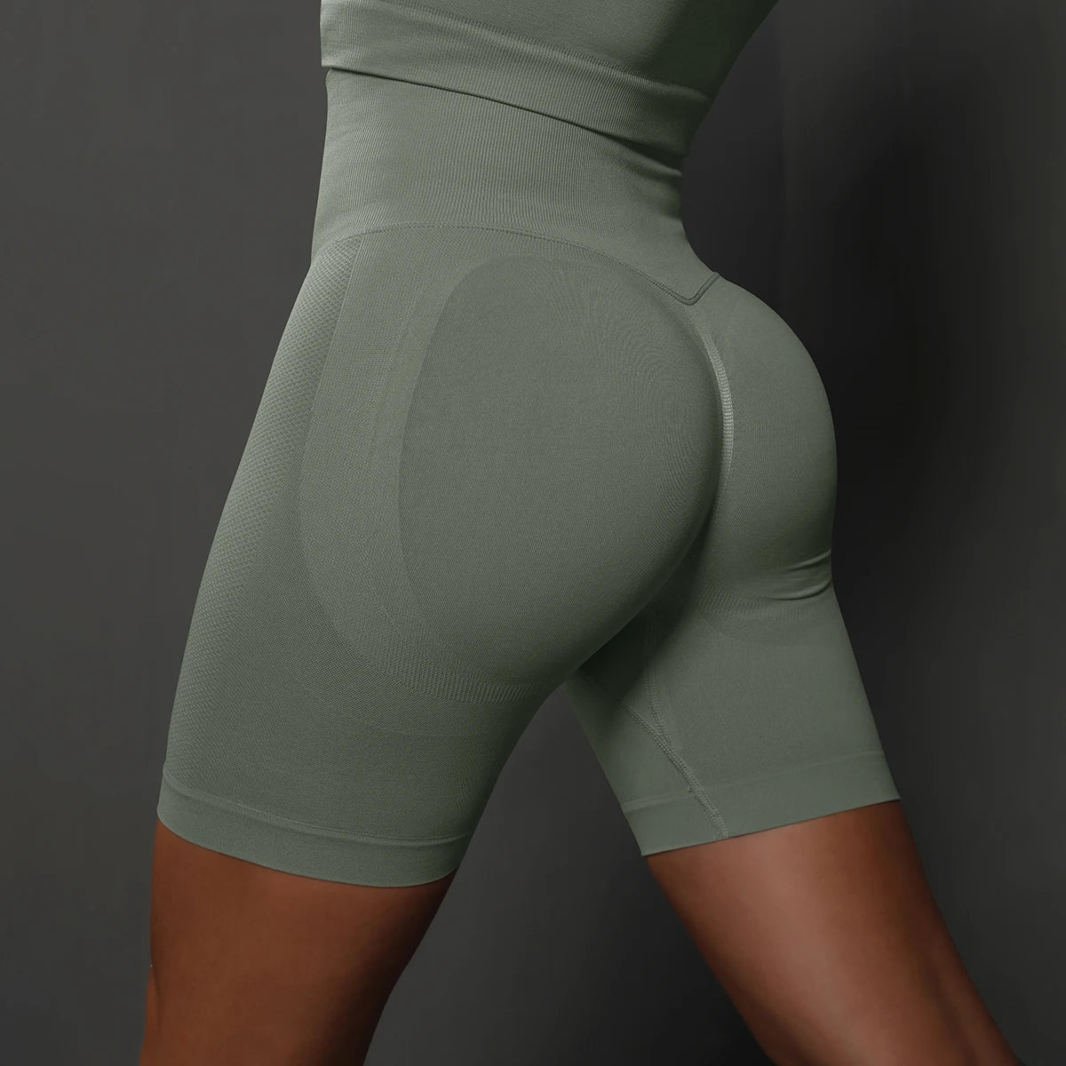 Women's Seamless Yoga Shorts – High Waist, Push-Up, Gym Workout, Fitness, Sports, Cycling Shorts