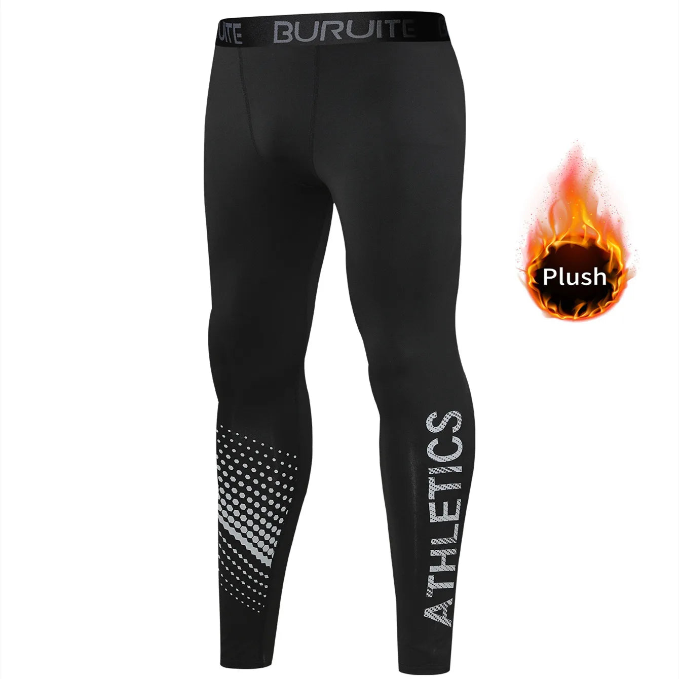 Warm Tight Leggings Men – Autumn and Winter Plush, High Stretch Compression, Fitness Training, Running Sports Suit, Autumn Trousers