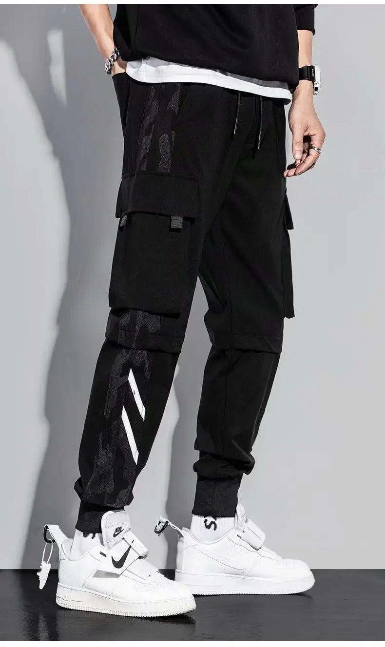 Oversized Sport Cargo Pants – Unisex Sweatpants, Korean Style, Y2K Vintage Workwear, Extra Large Size, Popular With Many Reviews