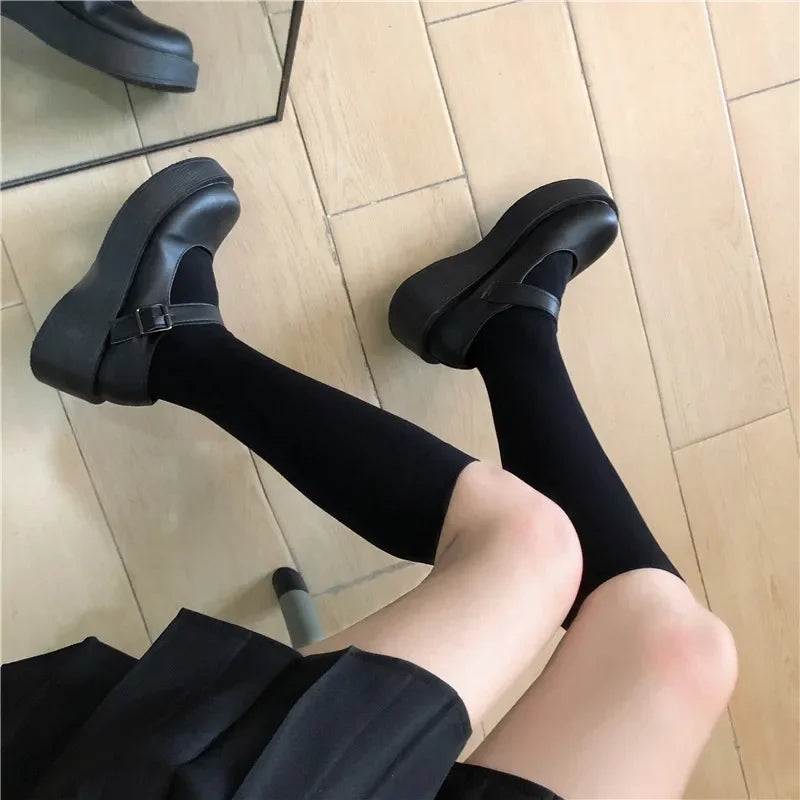 Solid Color Long Socks – JK Japan Style School Girls Thigh High Stockings, Lolita Kawaii Cute Knee High Socks