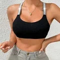 Sexy Sports Bras – Fitness Women’s Underwear, Yoga Crop Tank Top, Ribbed Backless Lingerie, Breathable Bralette, Elegant Vest