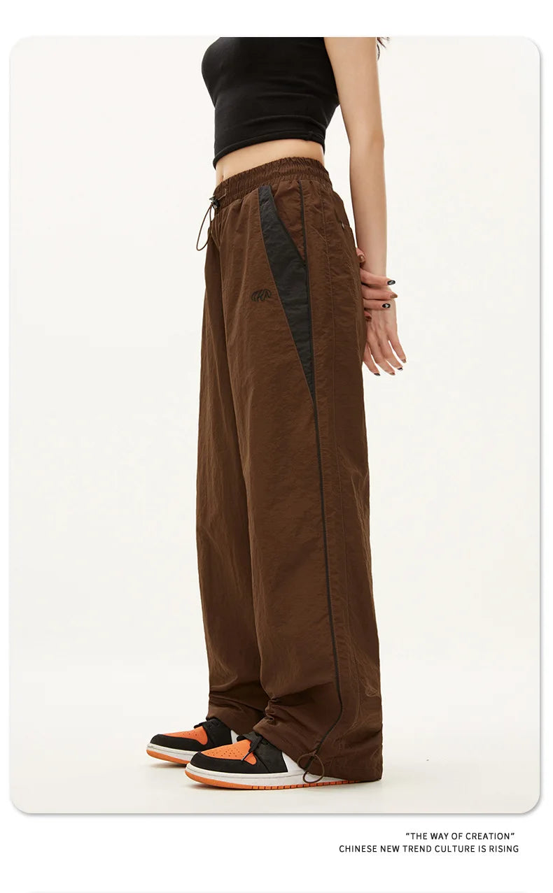 Y2K Vintage Loose Pants – Casual Streetwear, Hip Hop Style, Baggy Fit, High Waist, Wide Leg, Solid Joggers