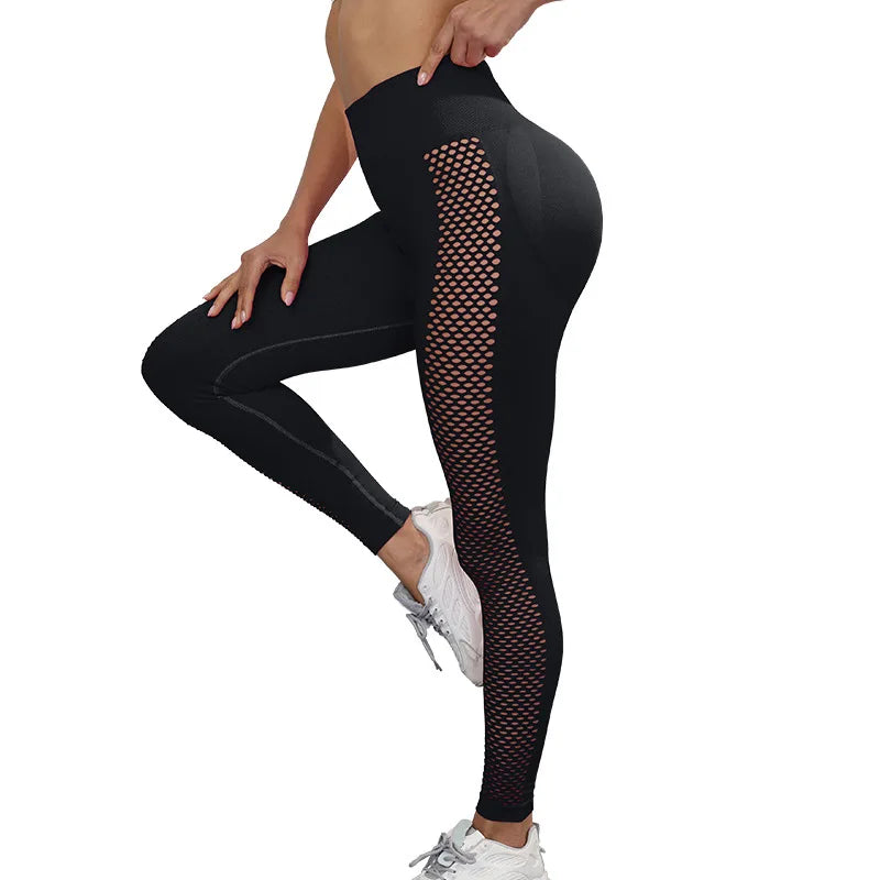 Sexy Leggings Yoga Pants – Gym Wear, High Waist, Push Up, Fitness, Solid Color, Sports Tights