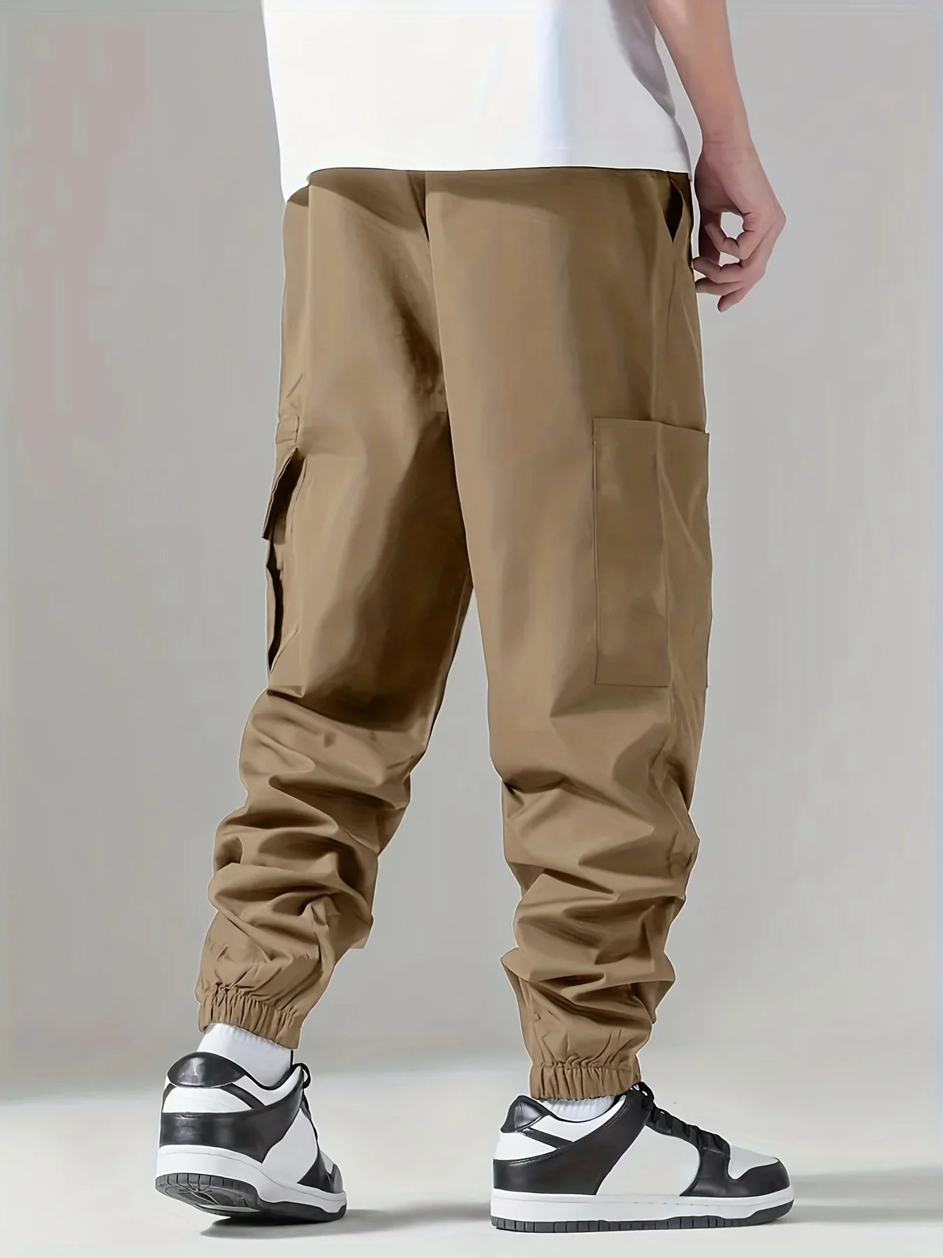 Men's Cargo Pants – Thin, Comfortable and Breathable, Outdoor Casual Wear, Suitable for Running and Cycling, Multi-Pocket Style
