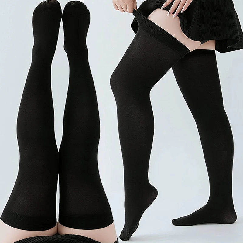 Sexy Solid Color Long Socks – Women Over Knee Thigh High Stockings, Lolita Ladies Girls Warm Knee Socks
