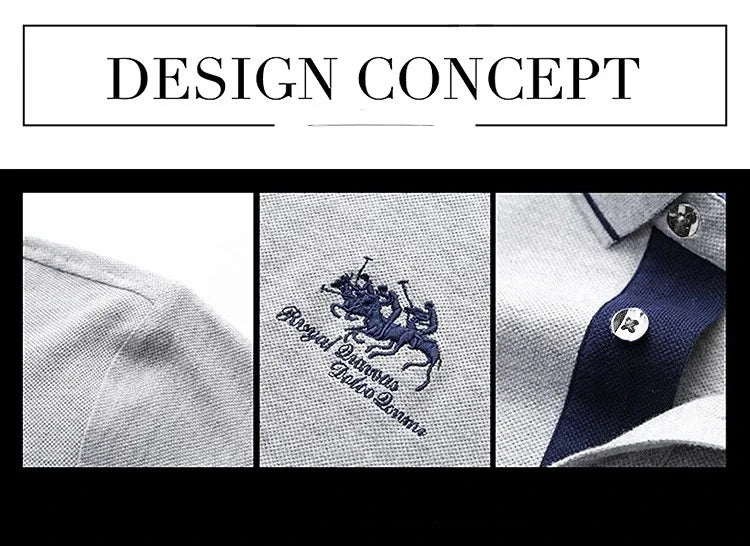 Men's Embroidered Polo Shirts – Short Sleeve Luxury Top With Lapel, Casual And Breathable, Lightweight T-Shirt For Men