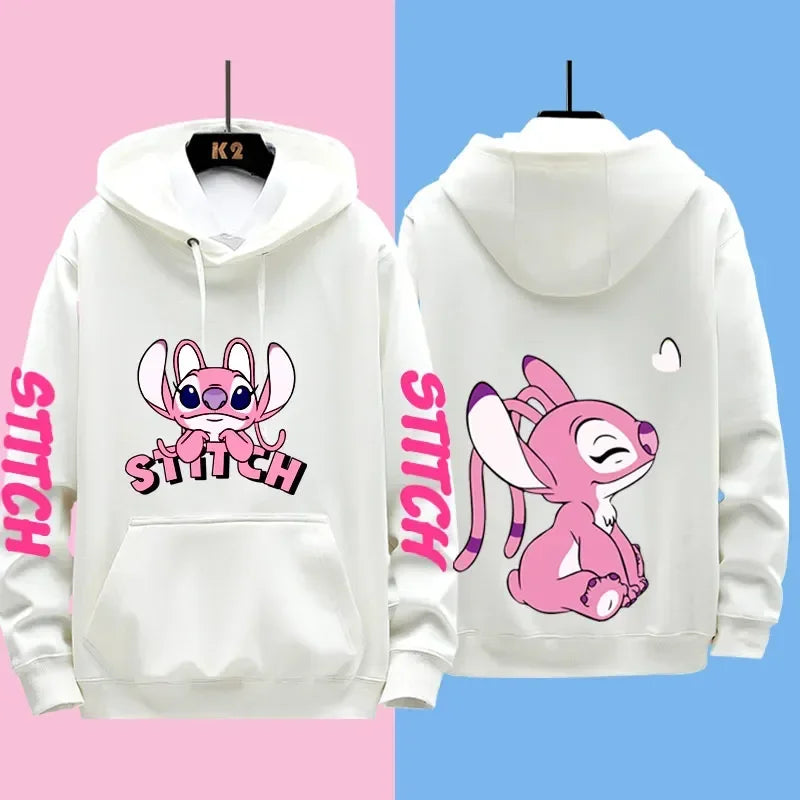 Disney Stitch Couple Hoodies – Matching Outfits for Men & Women, Casual Sweatshirts & Hooded Jackets