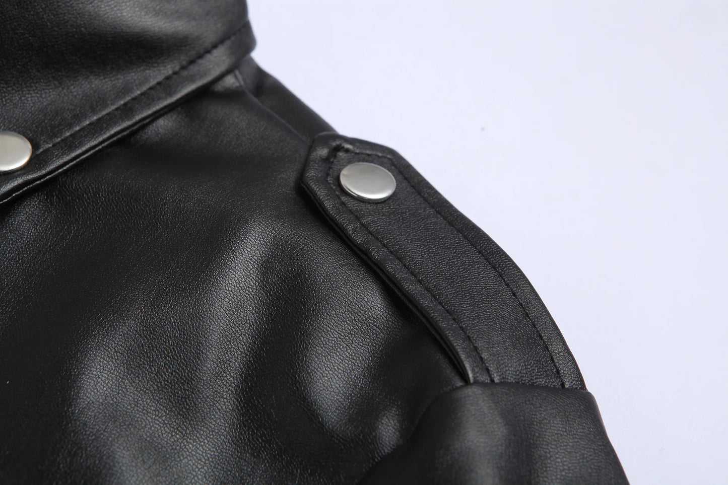 Men's PU Leather Jacket – Motorcycle Fashion, Slim Fit Leather Coat