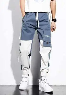 Classic Design Multi Flap Pockets Cargo Pants – Men's Loose Fit, Drawstring Harem, Oversized Jogger Pants for Men and Women