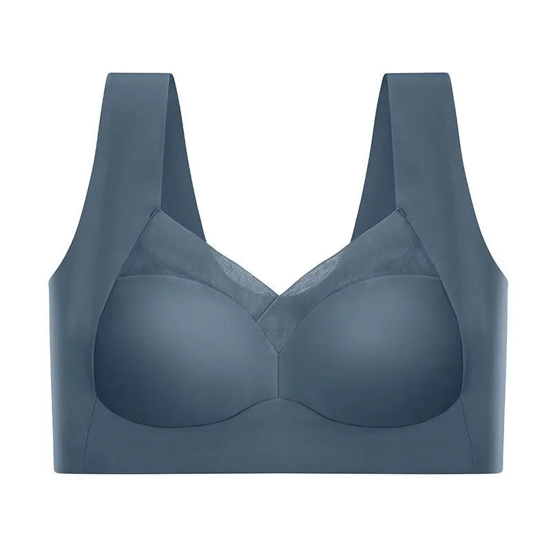 Women's Seamless Ice Silk Bra – Sexy Push-Up, Wireless, Invisible, Sleep Lingerie, Fitness Sports Bralette