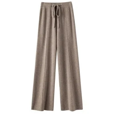High-Waisted Wool Cloud Pants – Loose Fit, Casual, Straight Leg, Outerwear, Autumn/Winter, New Arrival